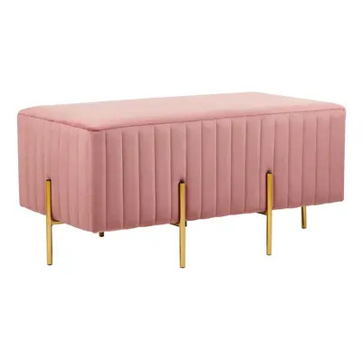 Velvet Bench Pink DAYTON