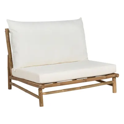 Garden Chair TODI Bamboo Wood Off-White