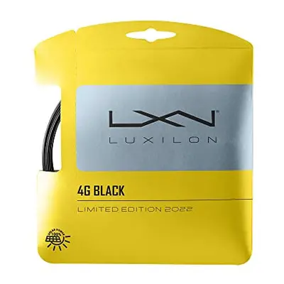 Luxilon 4G Tennis String, 12.2 m, Black, 1.25 mm