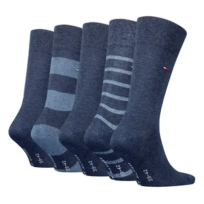 (Jeans, 39/42) Tommy Hilfiger Men Socks Pack Gift Box - Mouline Stripe