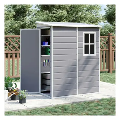 Plastic Garden Storage Shed Outdoor Storage House Tool Sheds x FT