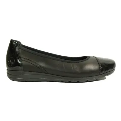 (3.5 (Adults')) L9351-00 | Black Leather | Women's Ballet Pump Shoes