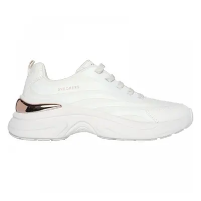 (7 (Adults')) Hazel - Step 'N' Flow | White | Women's Lace-up Fashion Sneakers