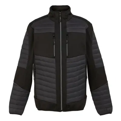 (S, Ash/Black) Regatta Mens E-Volve Thermal Hybrid Jacket