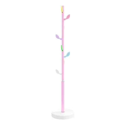 vidaXL Coat Stand Coat Rack Clothes Stand Coat Hanger Pink Powder-coated Iron