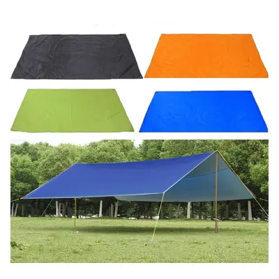 (Black) 210x300cm Outdoor Camping Tent Sunshade Rain Sun UV Beach Canopy Awning Shelter Beach Pi