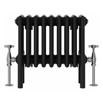 (300x425mm, Black) NRG Traditional Cast Iron Style Style Radiator Four Column Designer Bathroom 