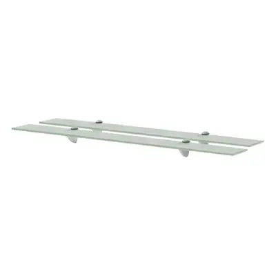 Floating Shelves pcs Glass 90x10 cm mm