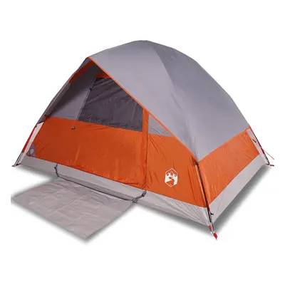 (Grey and orange, x x 149/154 cm) vidaXL Camping Tent Dome 2-Person Lightweight Tent Dome Tent B