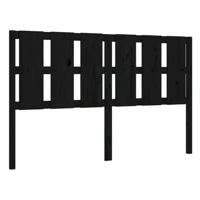 (black, 155.5 x x cm) vidaXL Bed Headboard Home Bedroom Decorative Bed Header Panel Solid Wood P