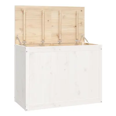 (white) vidaXL Solid Wood Pine Laundry Box Bin Multi Colours 44x44x66 cm/88.5x44x66 cm