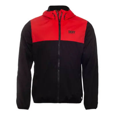 (M, Red/Black) DKNY Mens Westport Lightweight Breathable Stretch Water Repellent Jacket