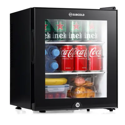 Subcold Mini Fridge Aire30-G | Double Glazed Glass Door Fridge | 30L