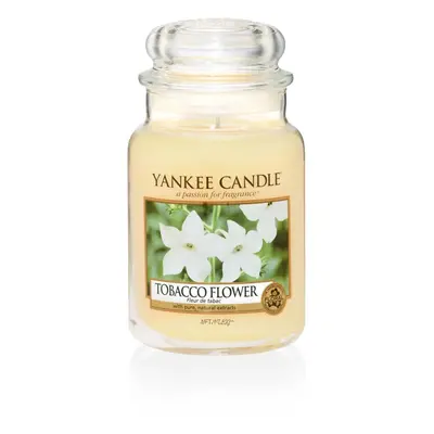 Yankee Candle Tobacco Flower Jar Candle, Yellow, Large