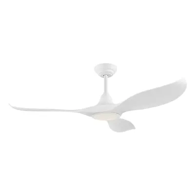 Remote Control Ceiling Fan & Light Matt White Abs Plastic 15W Built in LED