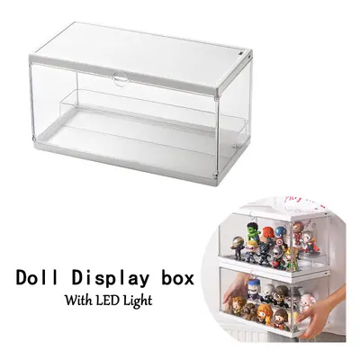 Figure storage display stand desktop storage box acrylic transparent building block display box 