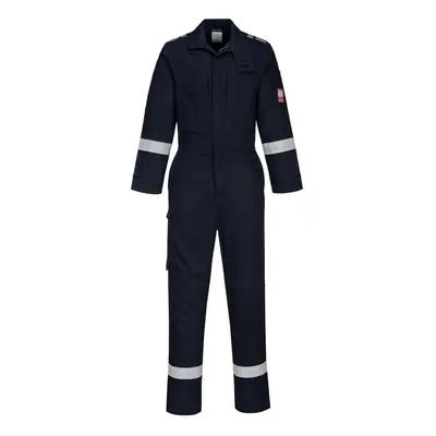 (Navy, L) Portwest Bizflame Plus Lightweight Stretch Panelled Coverall