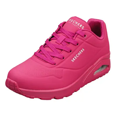 (8) Skechers Uno Womens Fashion Trainers in Magenta