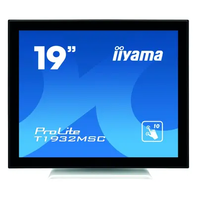 iiyama ProLite T1932MSC-W5AG touch screen monitor 48.3 cm (19") x pixels Black,White Multi-touch