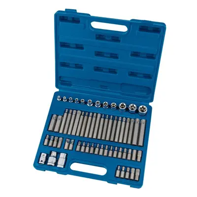 Mechanic's Socket and Bit Set, 3/8, 1/2"" Sq. Dr. (61 Piece)