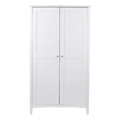 Wardrobe Door Hanging Rail Shelf Bedroom Storage Metal Handles Salerno White