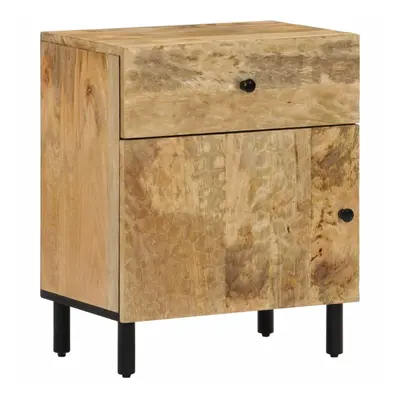 (natural) vidaXL Bedside Cabinet Side Table Nightstand Bed Table Bed Cabinet Solid Wood