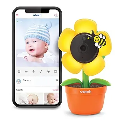 RM9751 Yellow Daisy Smart Wi-Fi Baby Camera, iOS & Android Enabled, 1080p Full HD, Privacy Mode 