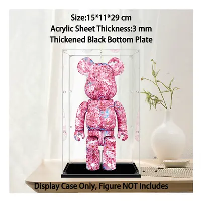 (D) Dustproof Box Building Blocks Bearbrick Acrylic Display Box Suitable For Doll Transparent Ha