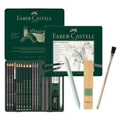 112972 Pitt Graphite Set in Metal Case Pieces, medium | Graphite Set