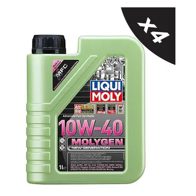 Liqui Moly Molygen Fully Synthetic High Performance 10W40 Engine Oil 4x1L