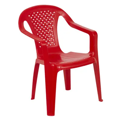 (Red, 10) Chairs Coloured Nursery Indoor Outdoor Tea Party