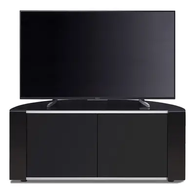 MDA Designs Sirius Remote Friendly Beam Thru Glass Door Gloss Piano Black up to 40" LCD/Plasma/L