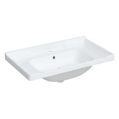 (91.5 x x 19.5 cm) vidaXL Bathroom Sink Toilet Basin Sink Wash Basin White Rectangular Ceramic