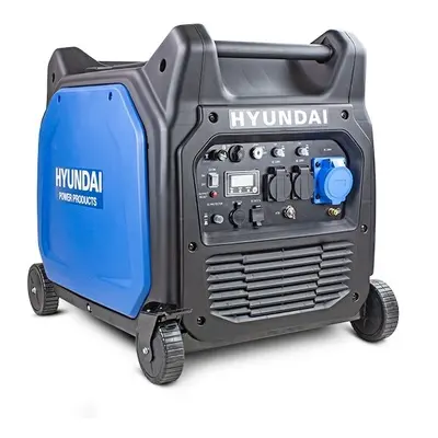 Hyundai 6600W/6.6kW Remote Electric Start Petrol Portable Inverter Generator | HY6500SEi