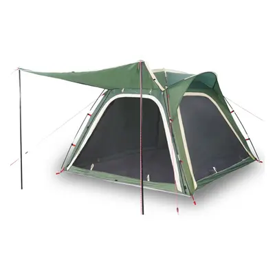 vidaXL Camping Tent 4-Person Patio Dome Tent Green Quick Release Waterproof