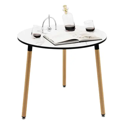 Round Coffee Table Modern Faux Marble Round Dining Table Easy Assembly