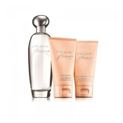 Pleasures Pcs Set For Women: 3.4 Eau De Parfum + 2.5 Body Lotion + 2.5 Shower Gel