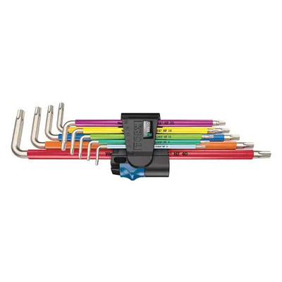 Wera 3967/9 TX SXL Multicolour holding function Stainless TORXÂ® L-key set, TX8-TX40, 9pc