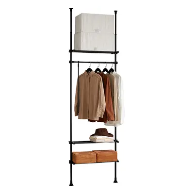 SoBuy KLS07-SCH, Adjustable Wardrobe Organiser Clothes Shelf