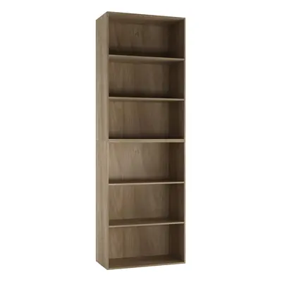 (Oak) Wide Tier Book Shelf Bookcase Cabinet Display