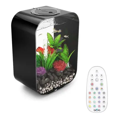 BiOrb LIFE 15L Black Aquarium Fish Tank with Multi Colour LED Lighting