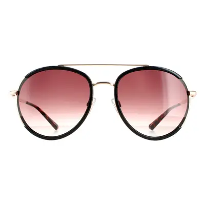 Ted Baker Sunglasses TB1638 Gaia Black Gold Brown Gradient