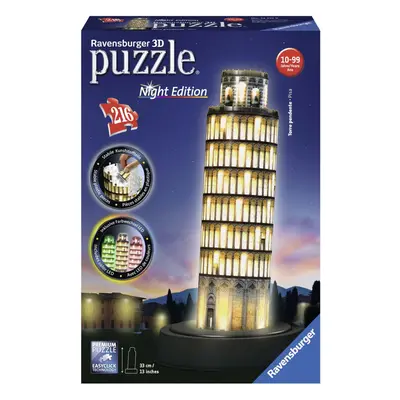 Ravensburger Leaning Tower of Pisa - Night Edition, 216pc 3D Jigsaw Puzzle