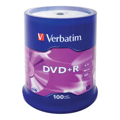 Verbatim DVD+R Matt Silver 4.7GB DVD+R 100pc(s)