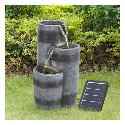 Outdoor Solar-Powered Water Fountain Rockery Decor