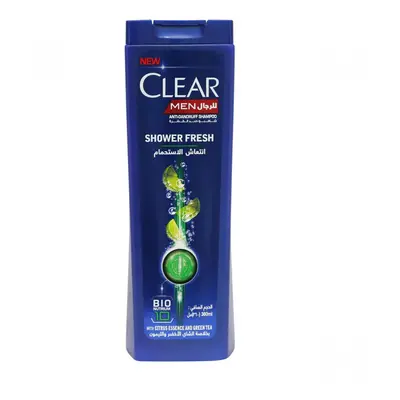 Clear Men Shower Fresh with Citrus Essence & Green Tea Anti-Dandruff Control Shampoo Hair Nouris