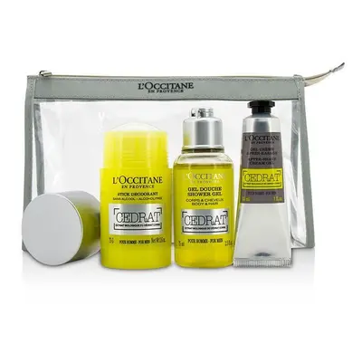 Loccitane Cedrat Energising Kit - Deodorant Stick 75g + Shower Gel 75ml + After Shave Cream Gel 