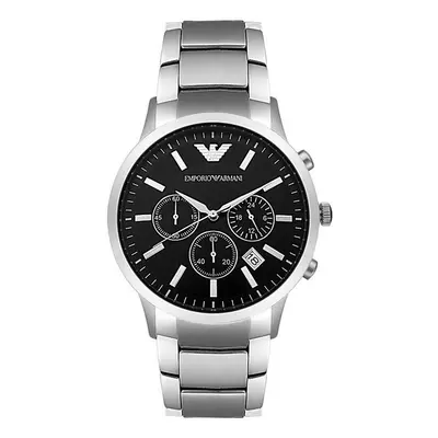 Emporio Armani AR2434 Classic Chronograph Black Dial Steel Men's Watch