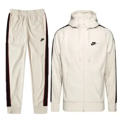 (Large) Nike Air Mens White Optic NSW Tracksuit Set