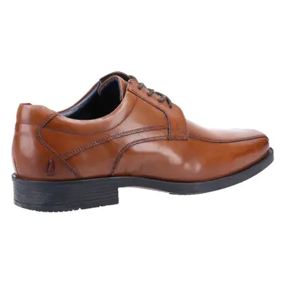 (Brown, (Adults')) Hush Puppies Brandon Leather Men's Tan Lace-Up Shoes